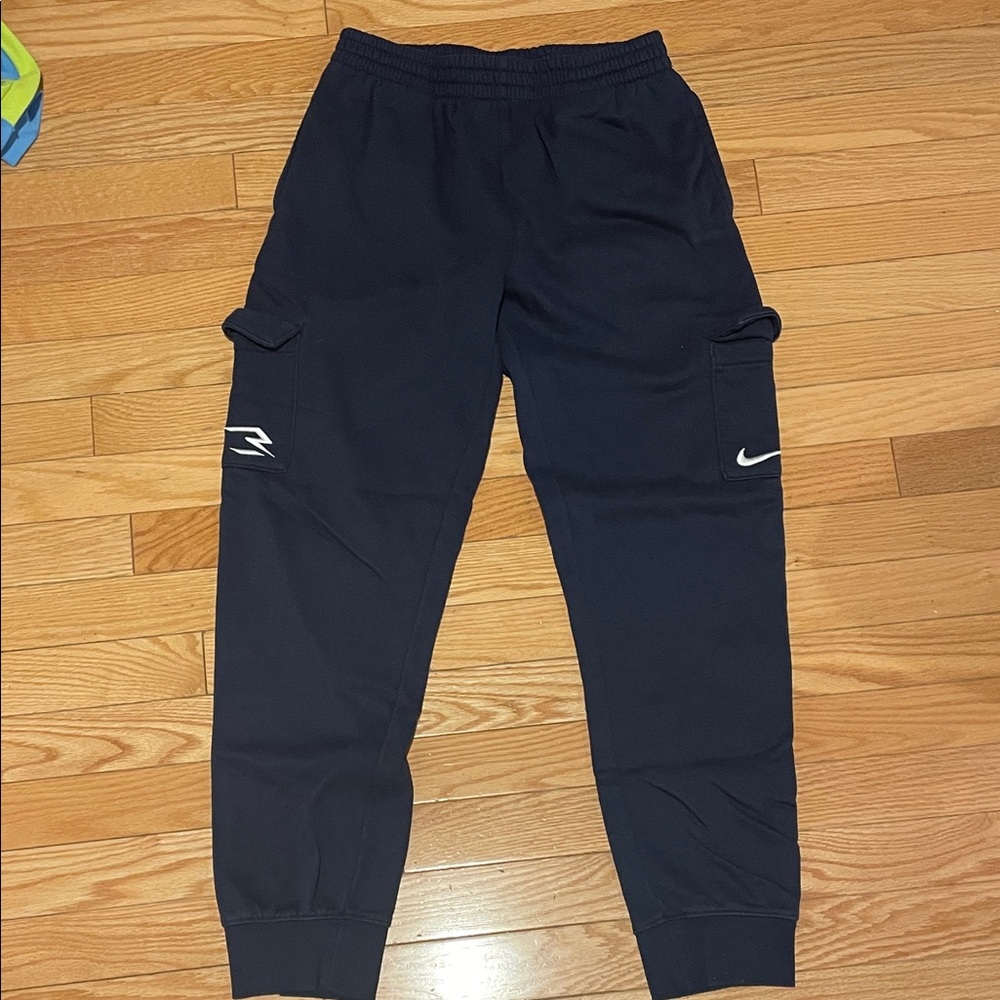 Nike Kids navy blue cargo Jogger Pants